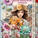 Ephemera Flowers Book For Junk Journals And Scrapbooks To Cut Out