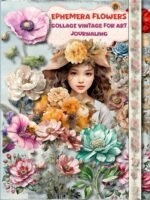 Ephemera Flowers Book For Junk Journals And Scrapbooks To Cut Out