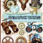 Ephemera Steampunk INDUSTRIAL Collage Vintage for Art Journaling