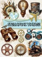 Ephemera Steampunk INDUSTRIAL Collage Vintage for Art Journaling